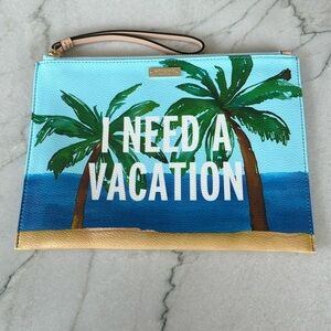 Kate Spade clutch. 7.5 in high, 10 in wide. Barely used. Excellent condition.